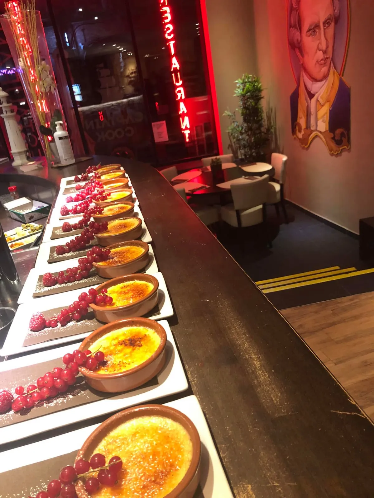 Dessert bij een groepsmenu
