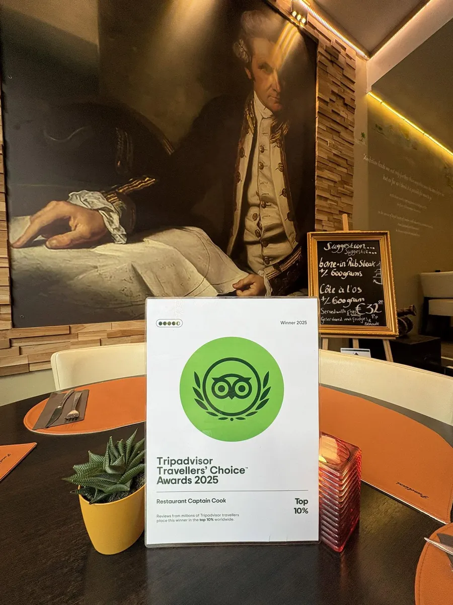 TripAdvisor Travellers&rsquo; Choice Award 2025 van Captain Cook